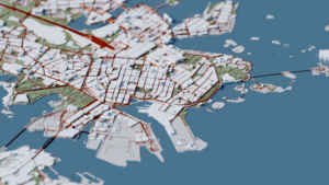 3D map of helsiki finland