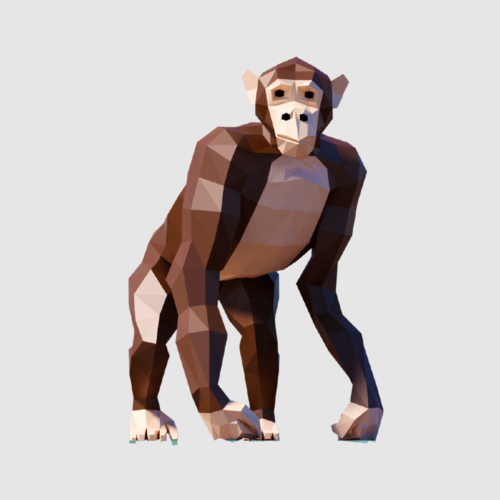 Low Poly Chimpanzee