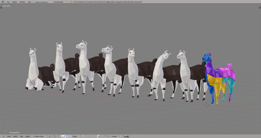[3D] Low Poly Llama ⋆ Studio Ochi