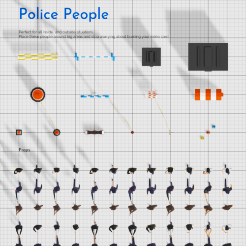 Low Poly Police Officers