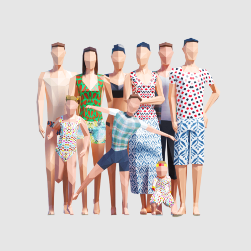 Low Poly Summer People
