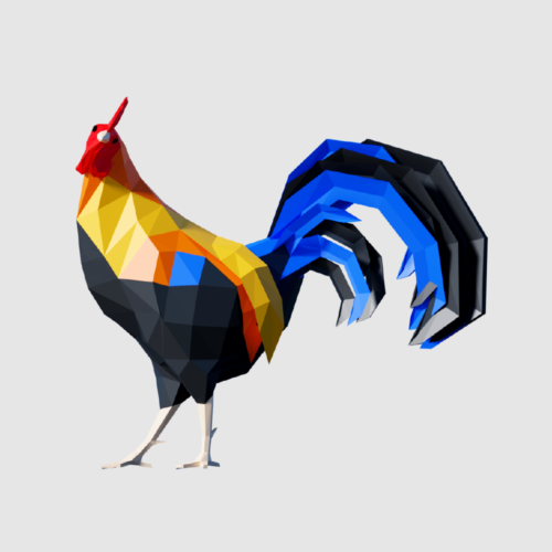 Low Poly Rooster