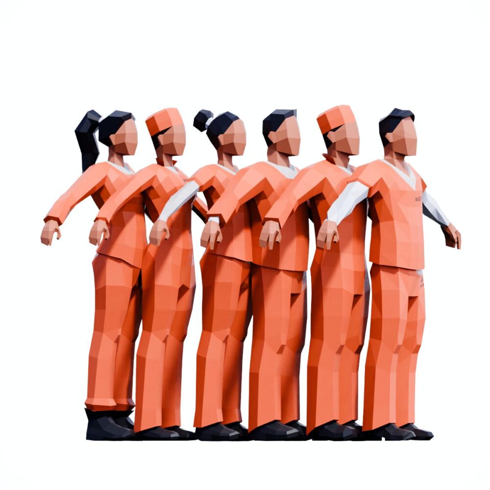 [3D] Low Poly Prison Inmates - Animated & Rigged ⋆ Studio Ochi