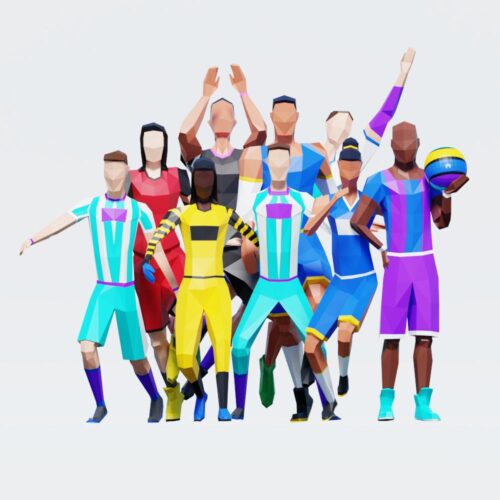 Low Poly Athletes
