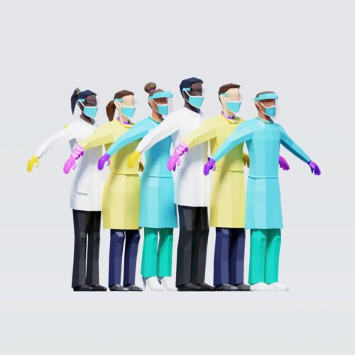 Low Poly Medical People