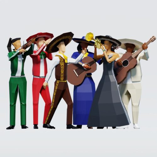 Low Poly Mariachis
