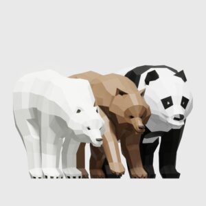 low poly animals