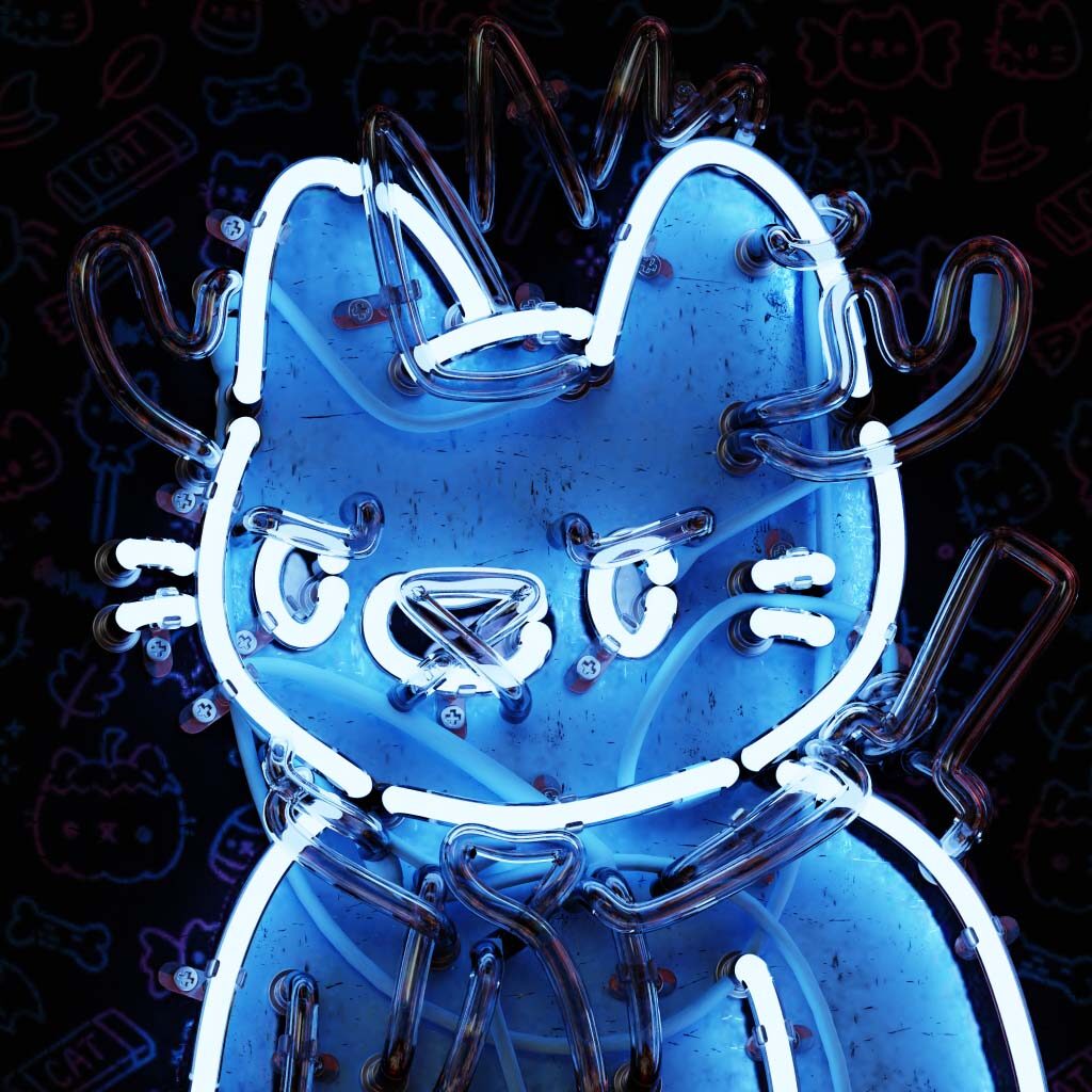 Studio Ochi Neon Cool Cats 104